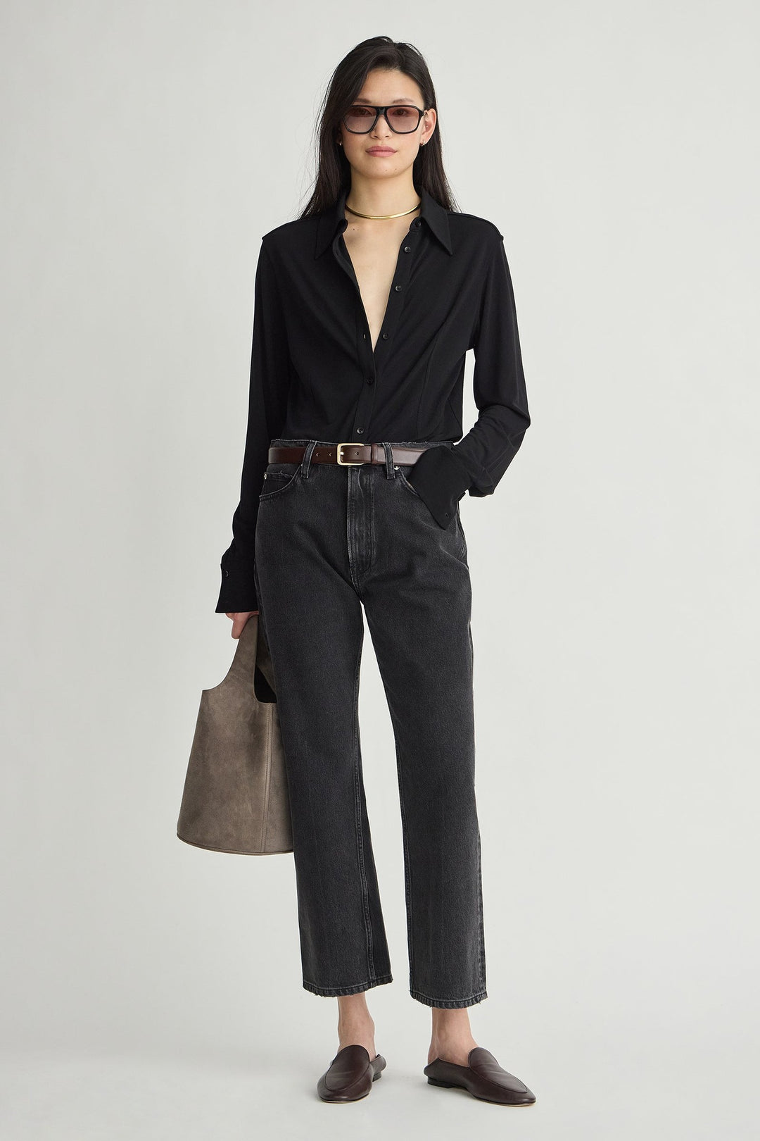 Apiece Apart Merce Slinky Slim Button Up