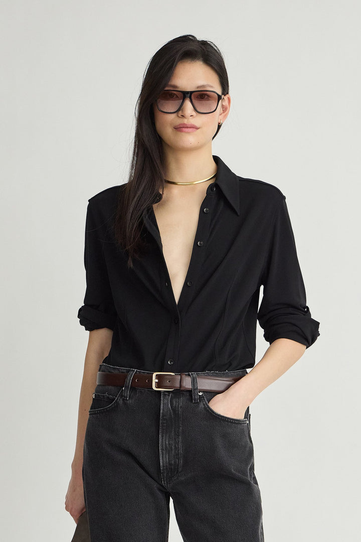 Apiece Apart Merce Slinky Slim Button Up