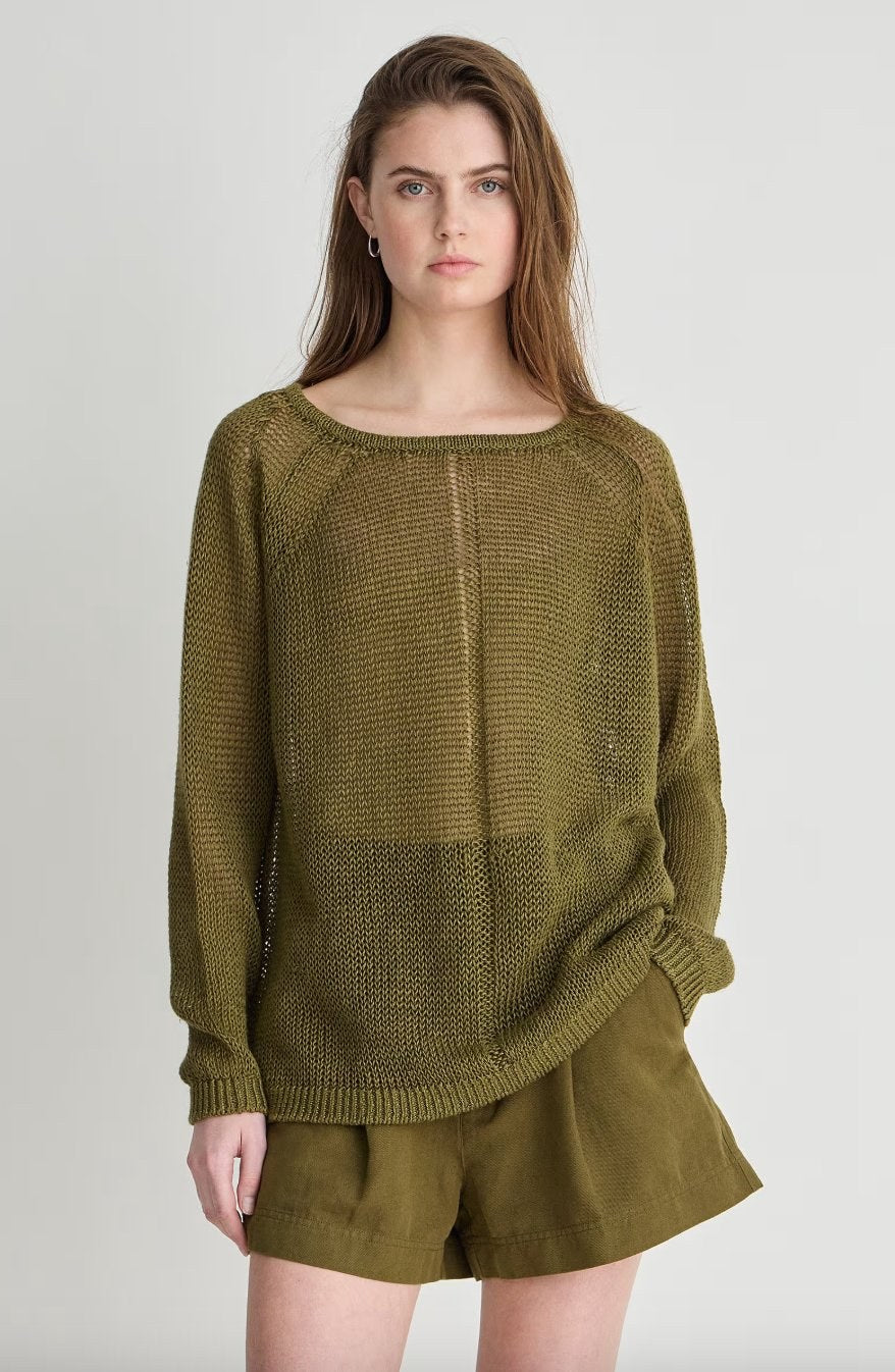 Apiece Apart Nina Light Linen Pullover