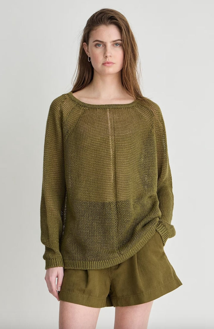 Apiece Apart Nina Light Linen Pullover