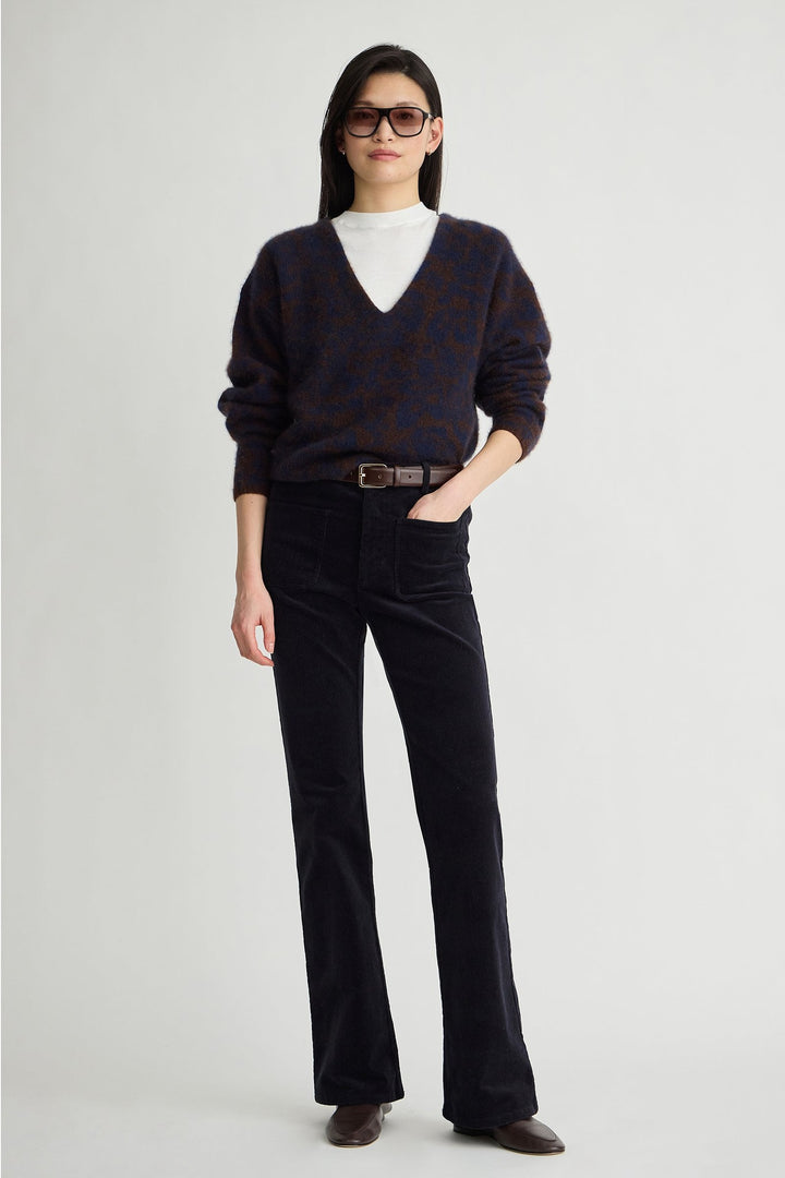 Apiece Apart Softest Silk Cashmere V Neck Pullover