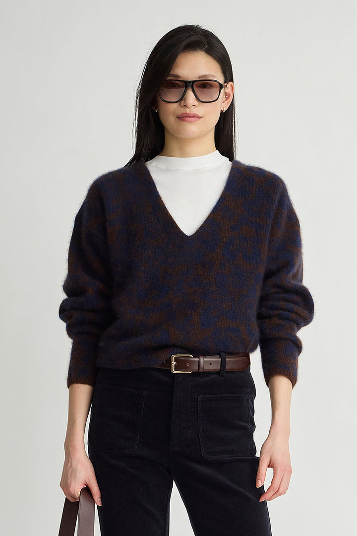 Apiece Apart Softest Silk Cashmere V Neck Pullover