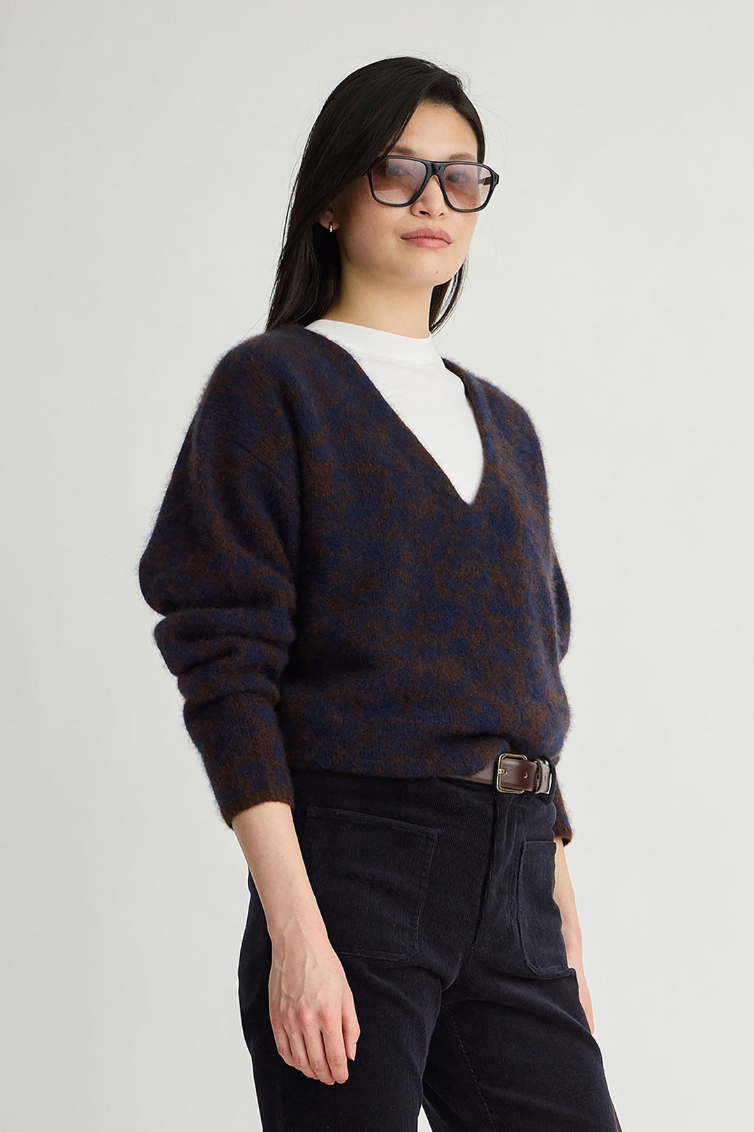 Apiece Apart Softest Silk Cashmere V Neck Pullover