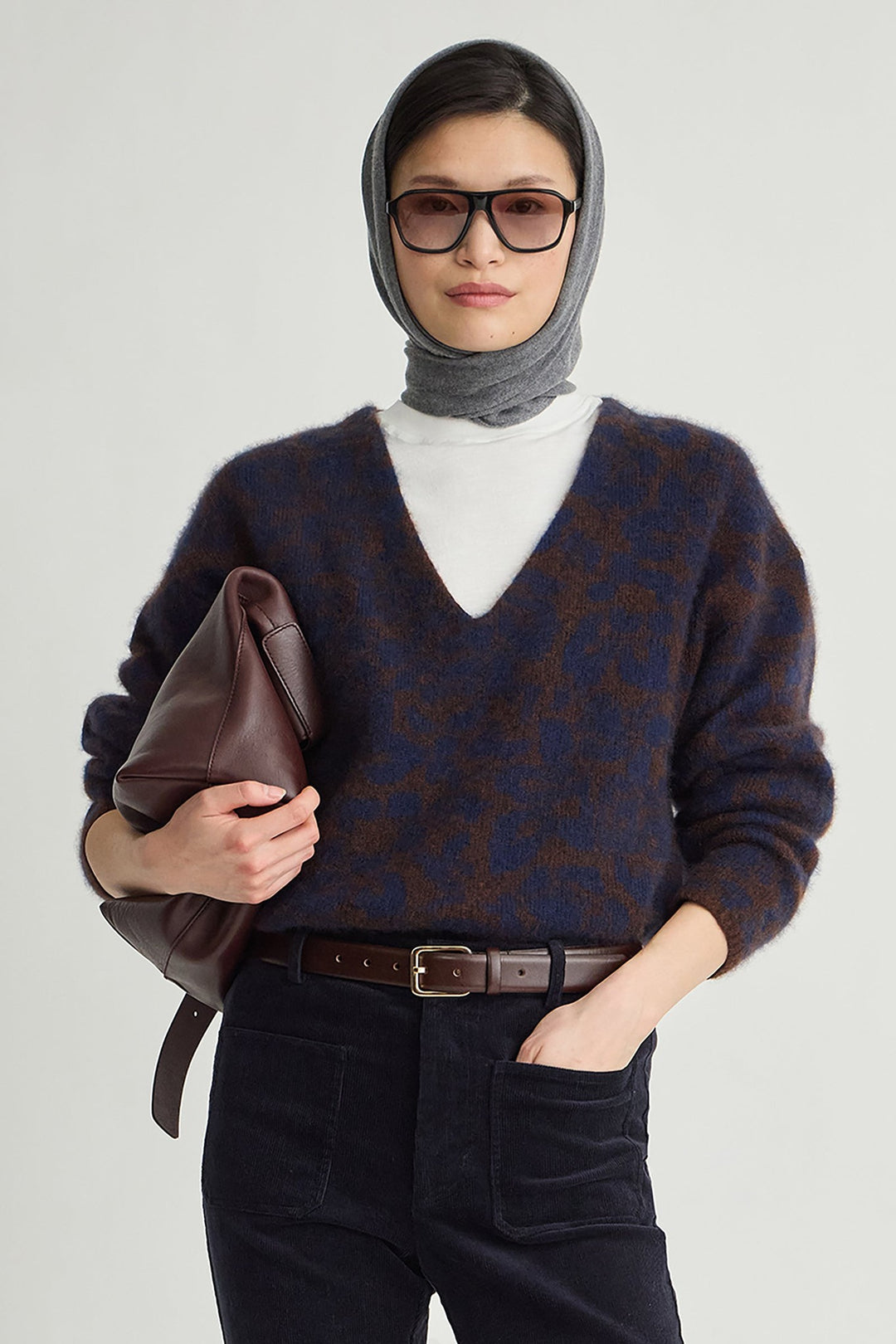 Apiece Apart Softest Silk Cashmere V Neck Pullover