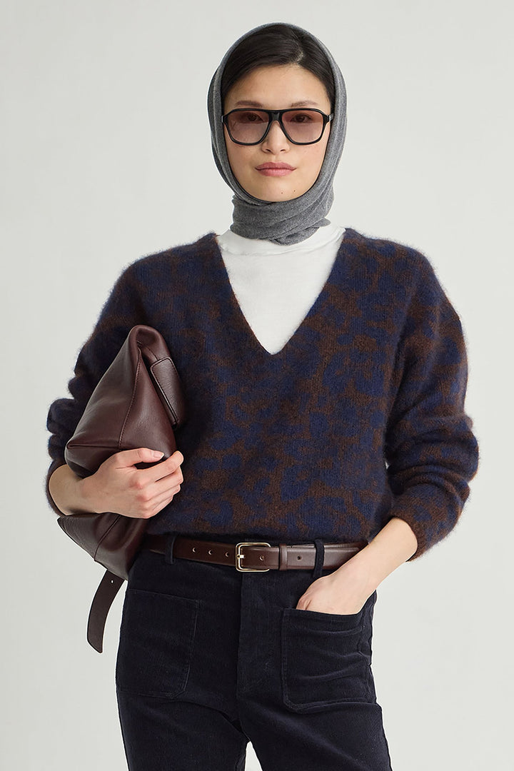 Apiece Apart Softest Silk Cashmere V Neck Pullover