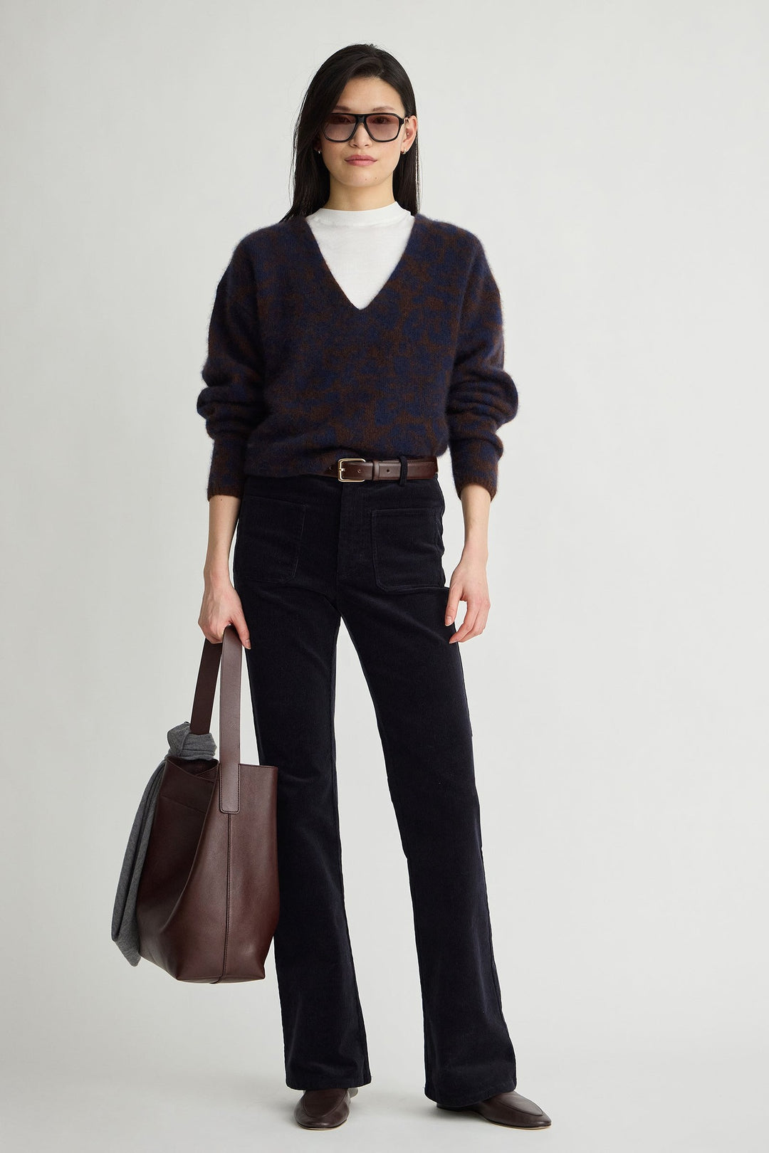 Apiece Apart Softest Silk Cashmere V Neck Pullover