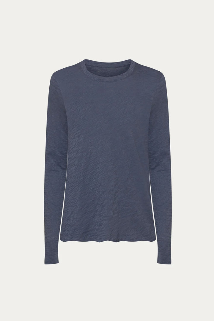 ATM Anthony Thomas Melillo Long Sleeve Cotton Slub Destroyed Tee