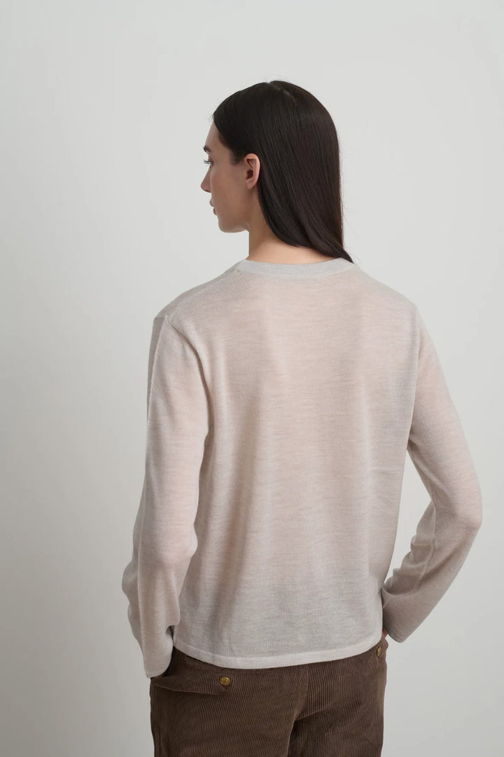 B SIDES Ultrafine Merino Wool Classic Crewneck Pullover