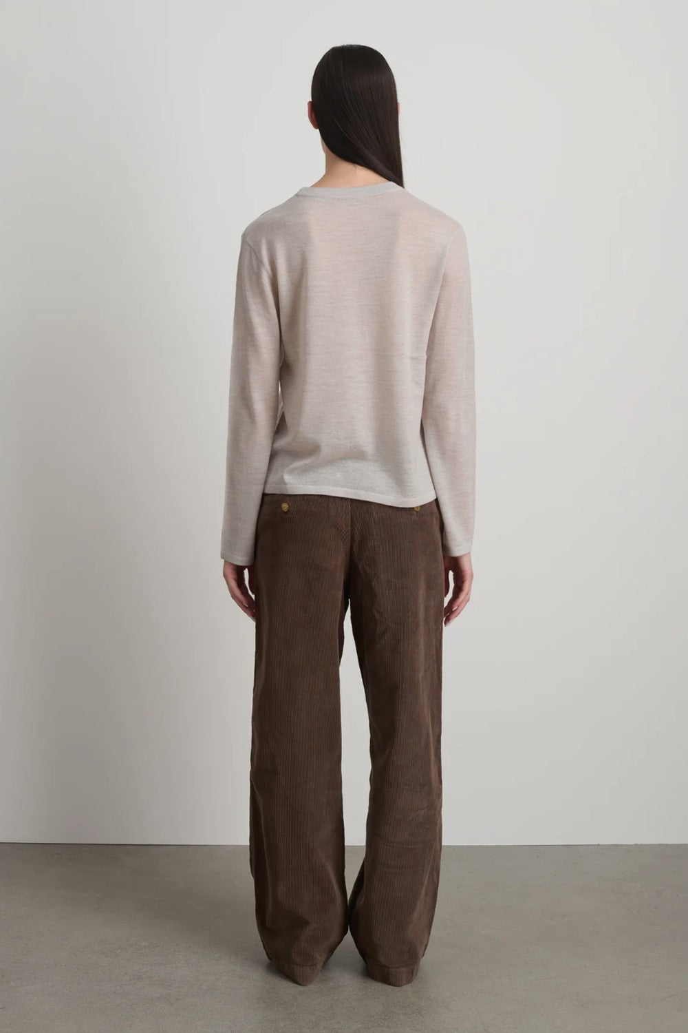 B SIDES Ultrafine Merino Wool Classic Crewneck Pullover