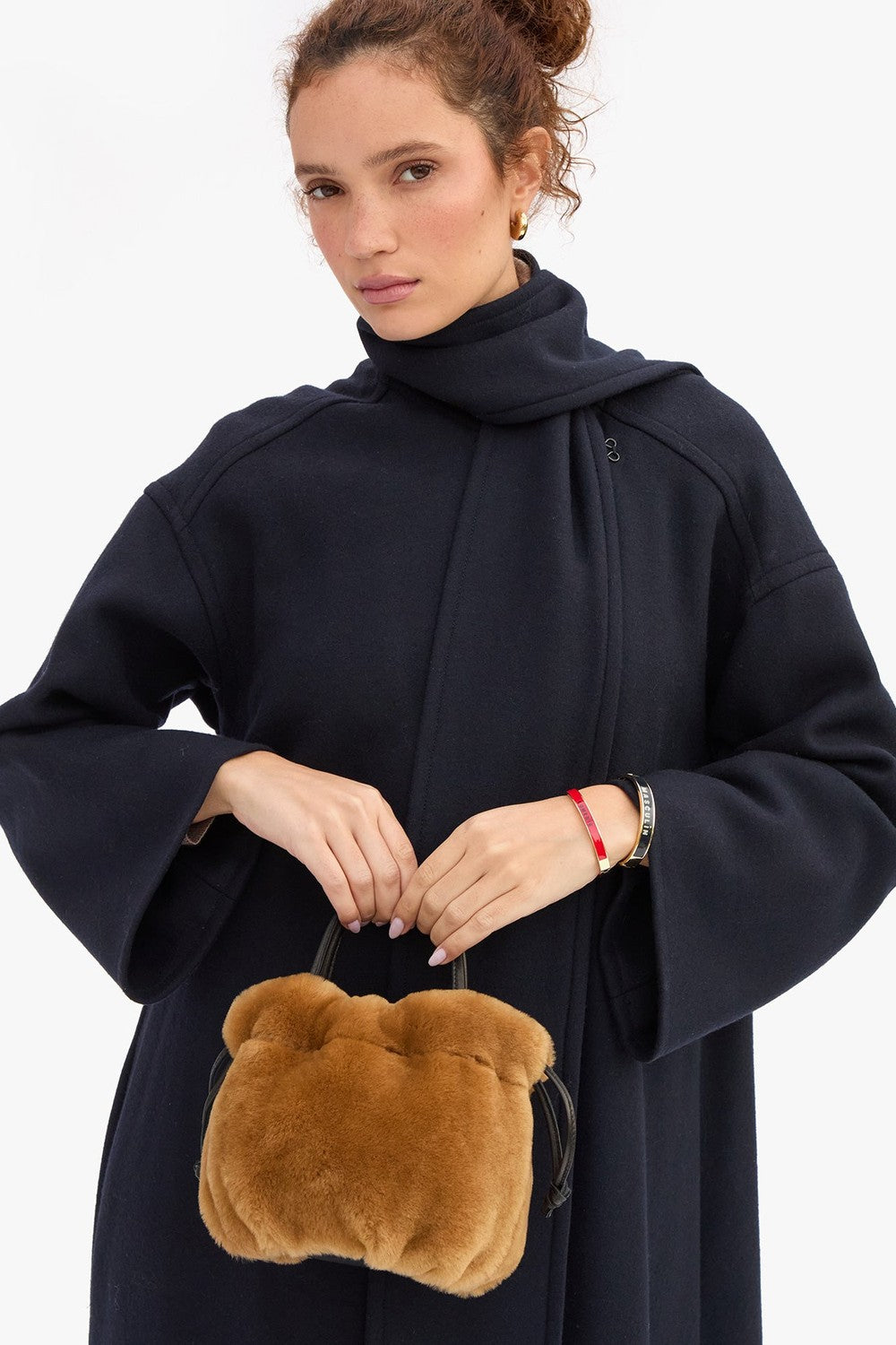Clare V. Emma With Top Handle, Teddy Shearling — Grethen House