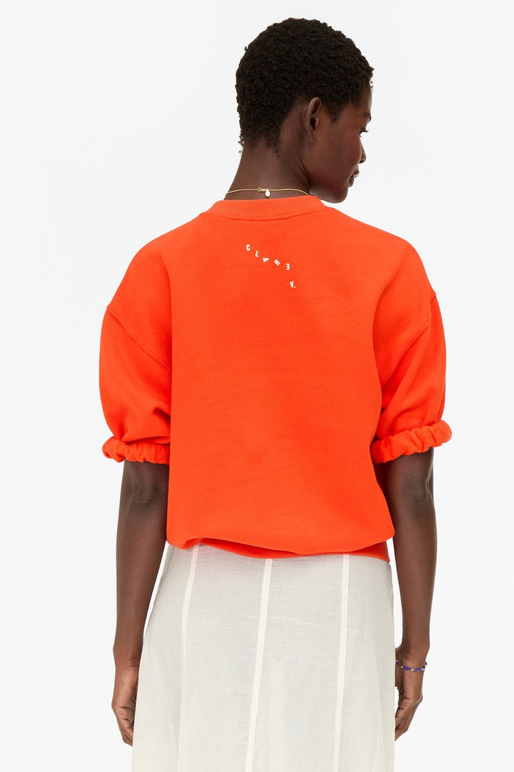 Clare V. Short Sleeve Oversized Sweatshirt