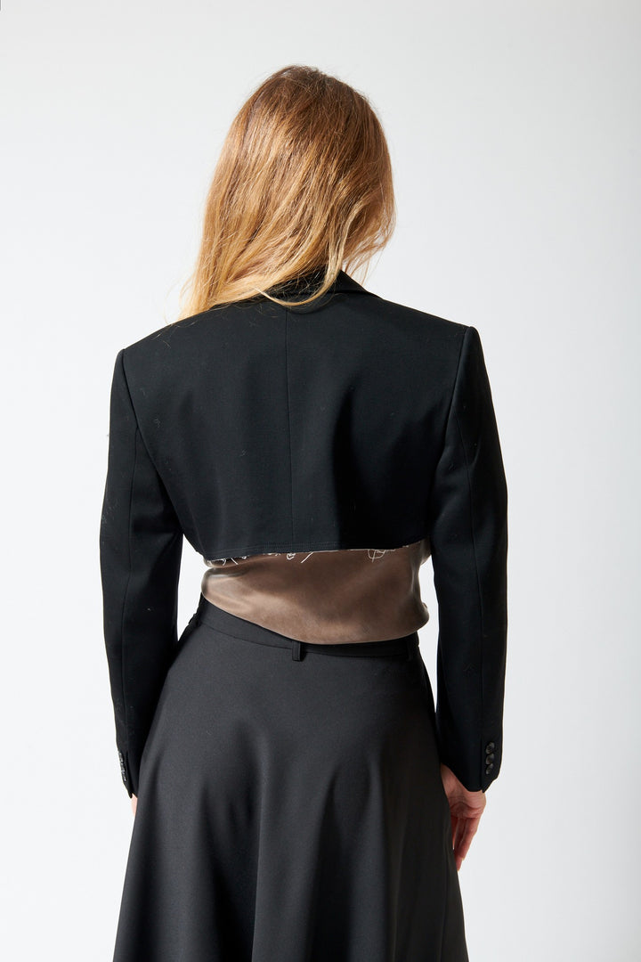 Comme des Garçons Cropped Homme de Spectacle Tuxedo Jacket