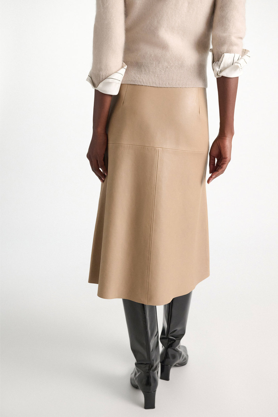 Dorothee Schumacher Sleek Statement Skirt, Almond — Grethen House