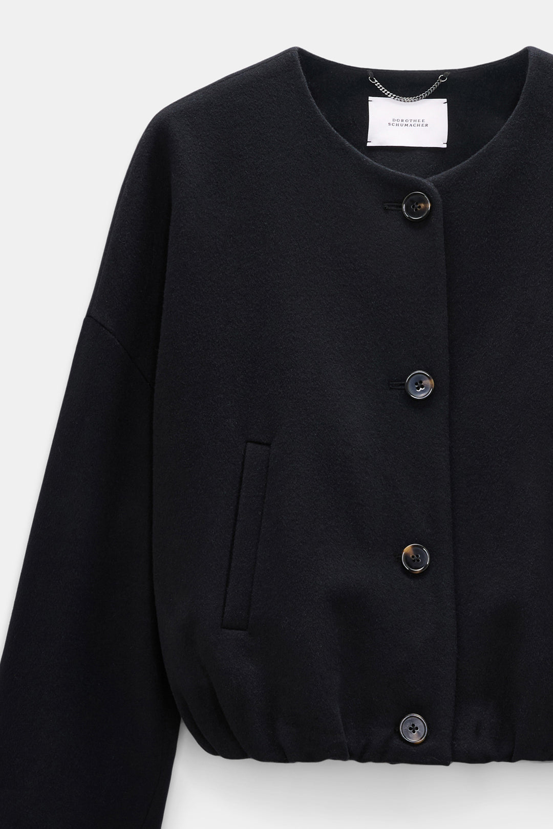 Dorothee Schumacher Soft Silhouettes Jacket, Vinyl Black — Grethen House