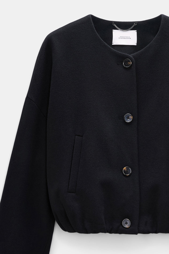 Dorothee Schumacher Soft Silhouettes Jacket, Vinyl Black — Grethen House