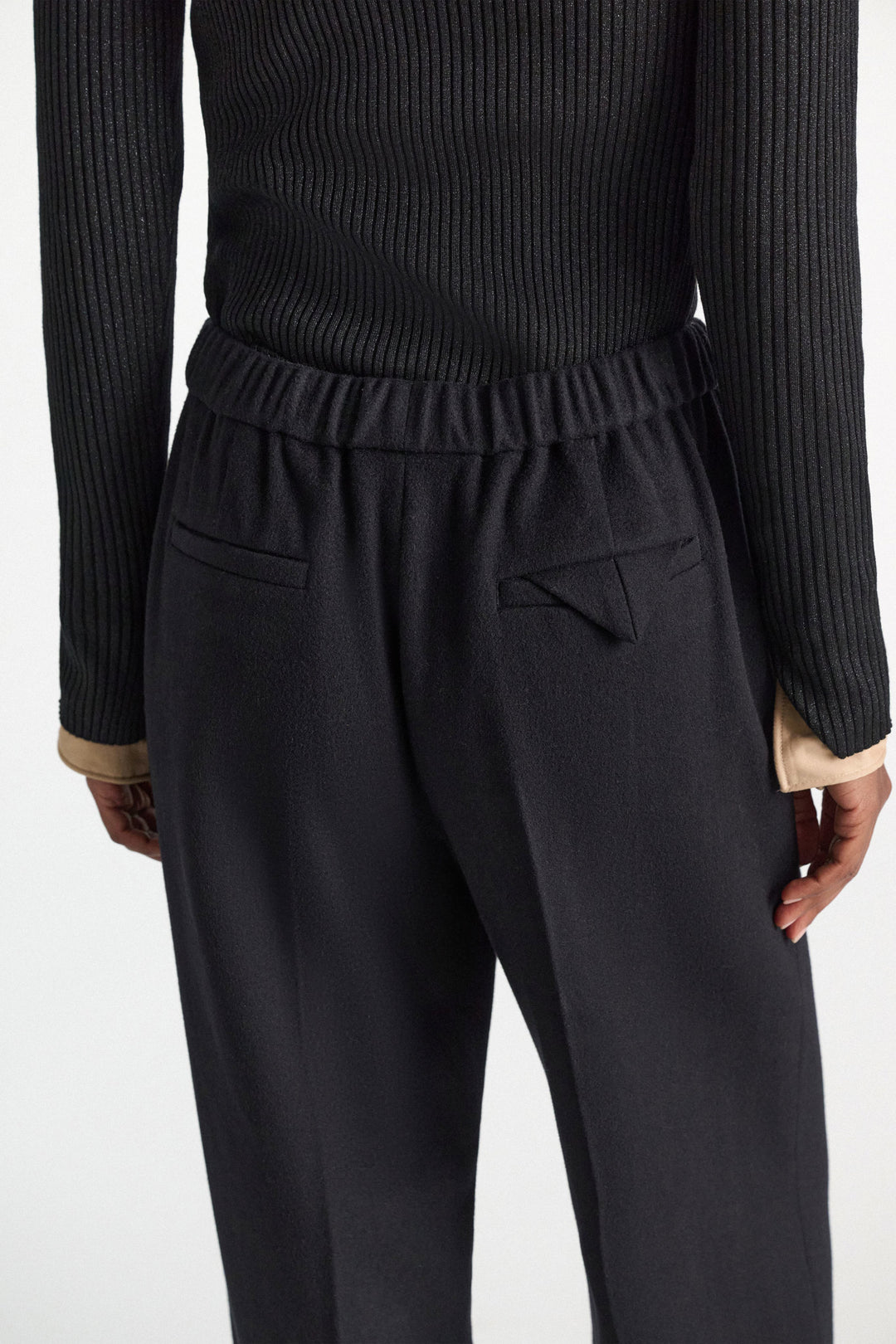 Dorothee Schumacher Soft Silhouettes Pants, Vinyl Black — Grethen House
