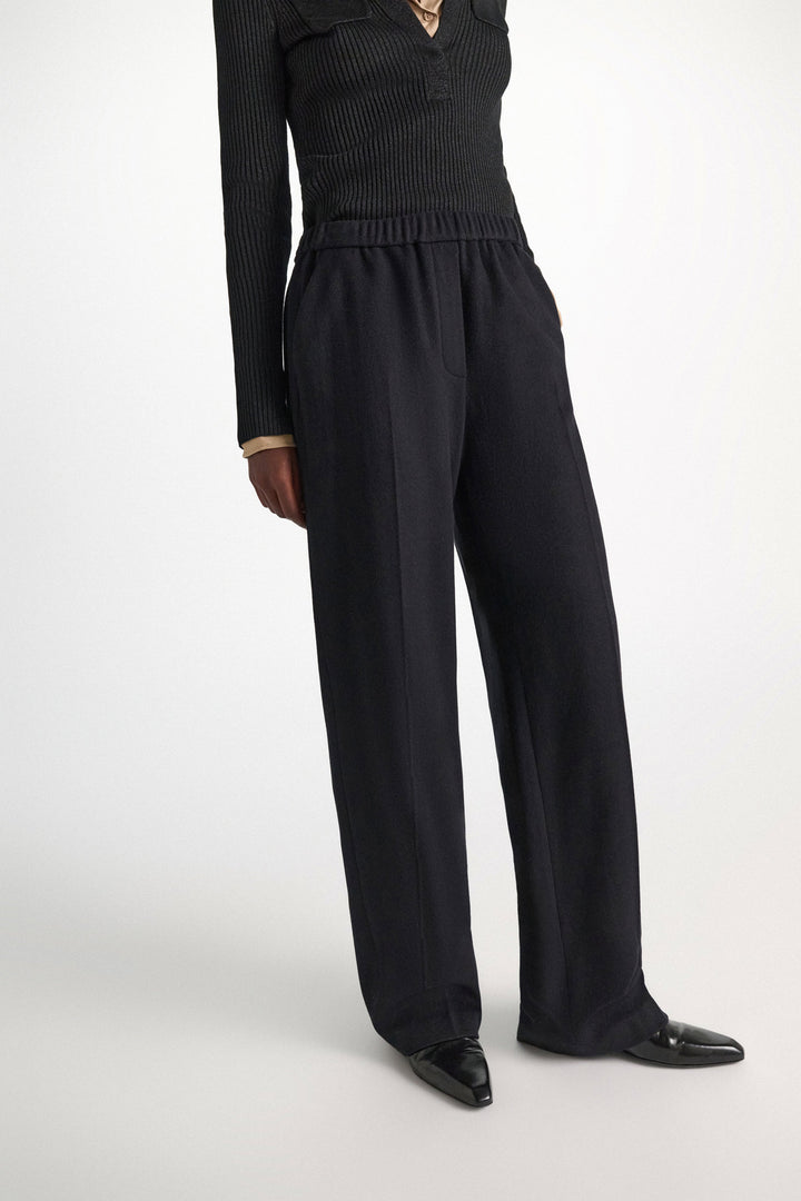 Dorothee Schumacher Soft Silhouettes Pants, Vinyl Black — Grethen House