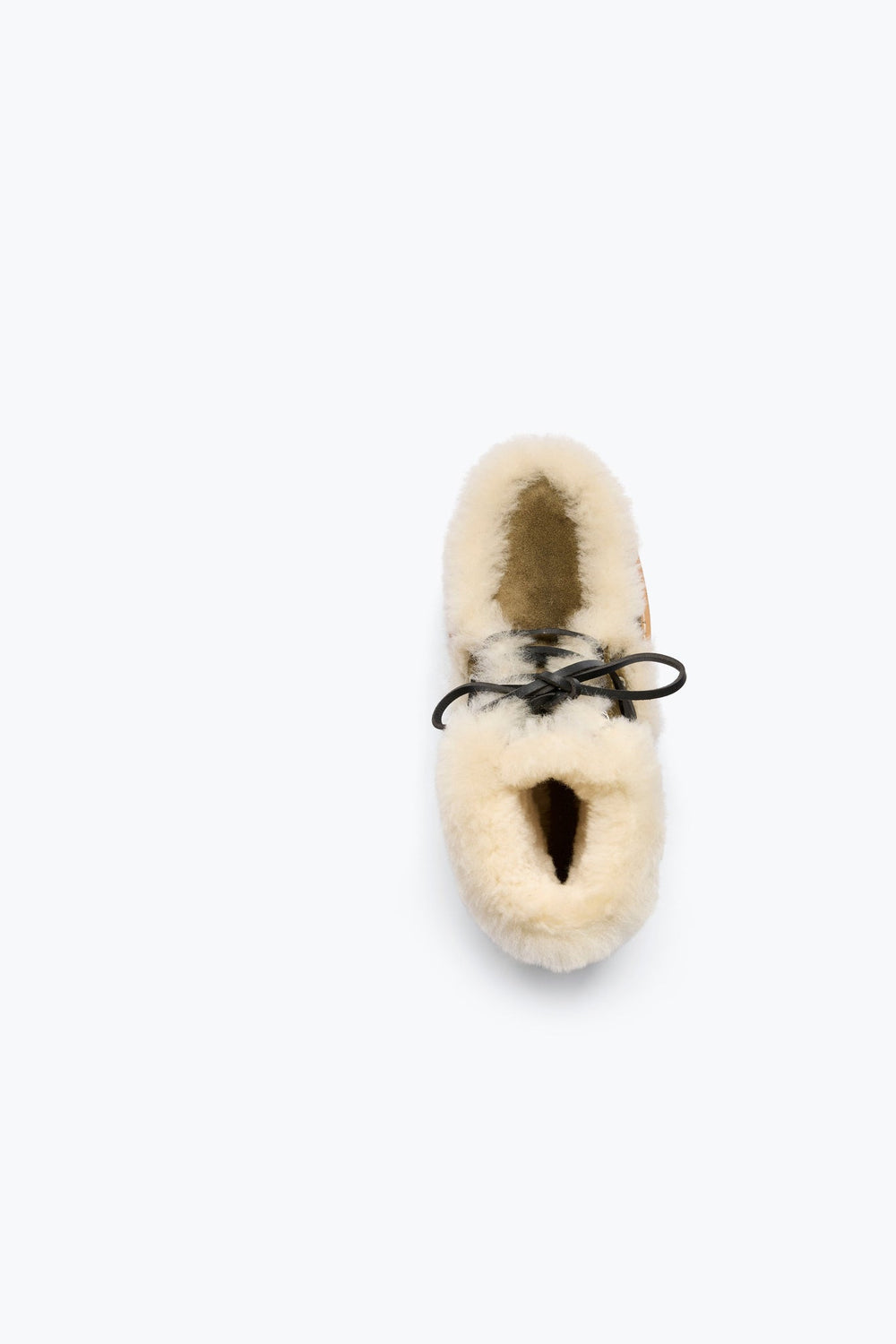 Frēda Salvador Dakota Shearling Lug Lace Up Ankle Boot, Moss Suede With Shearling — Grethen House