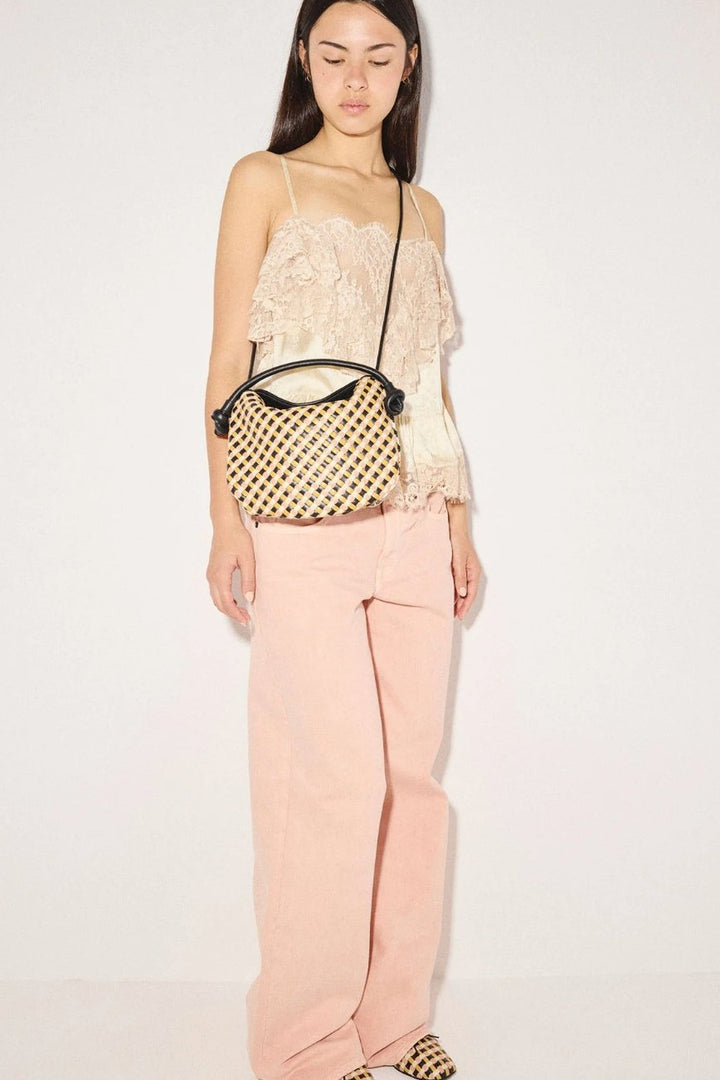 Frēda Salvador Elis Woven Leather Handbag