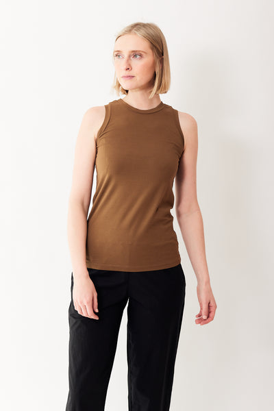 Madi wearing Labo.Art DTV Tank Top front view