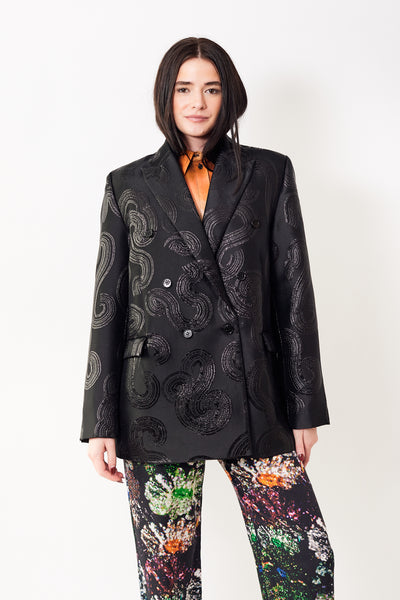 Julia wearing Stine Goya Theo Jacket Blazer front view