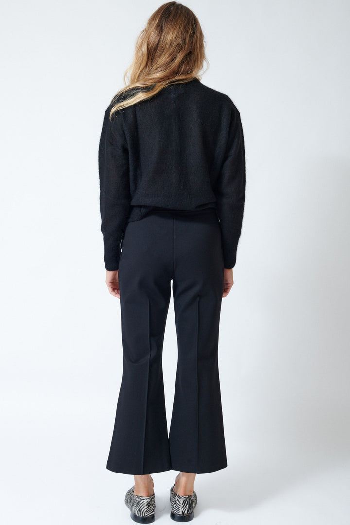 Mari wearing Apiece Apart Ponte Rene Pull On Pant rear view