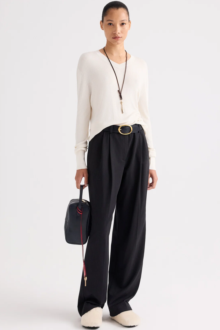 Model wearing TWP Ivy Pant front view