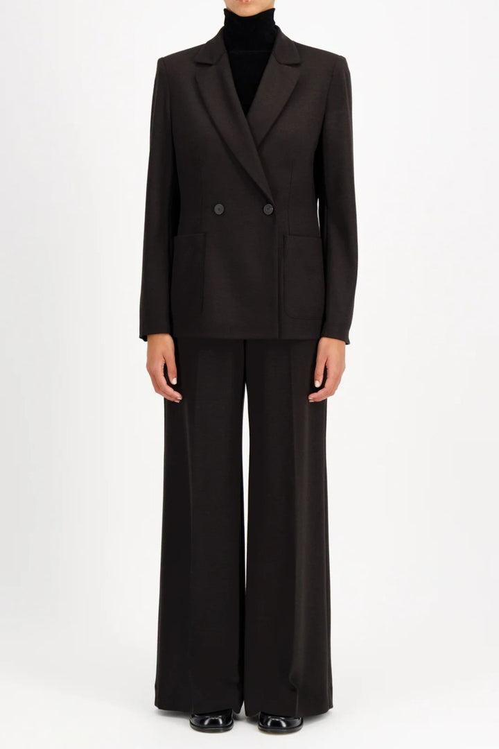 Harris Wharf Superfine Merino Stand Up Collar Blazer
