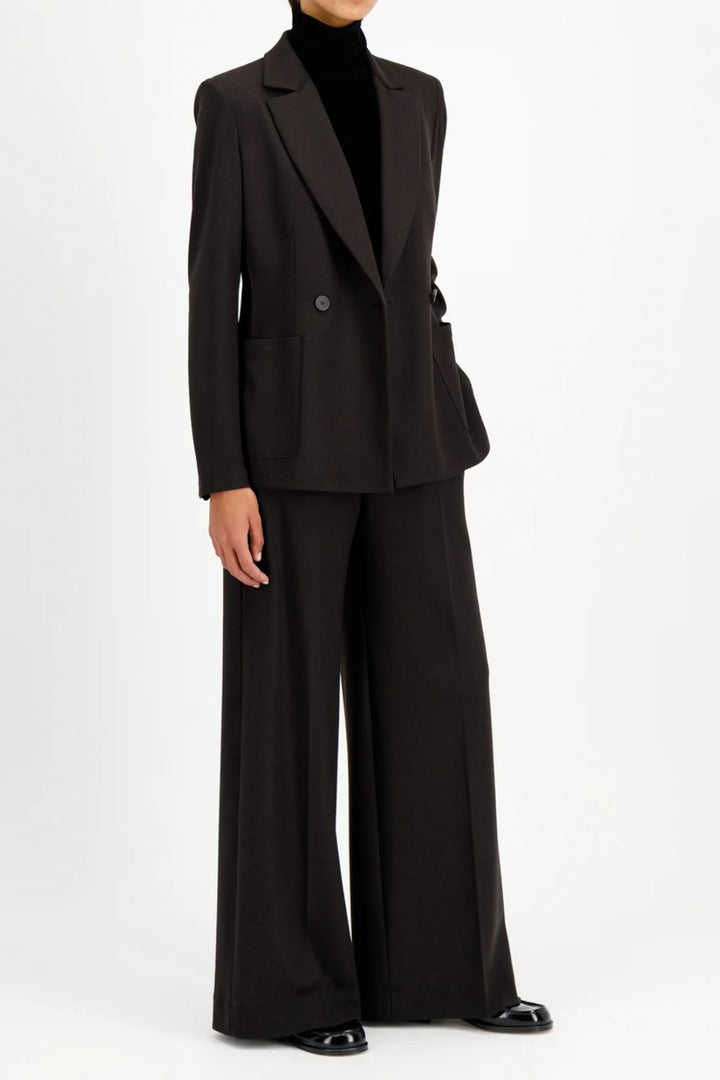 Harris Wharf Superfine Merino Stand Up Collar Blazer