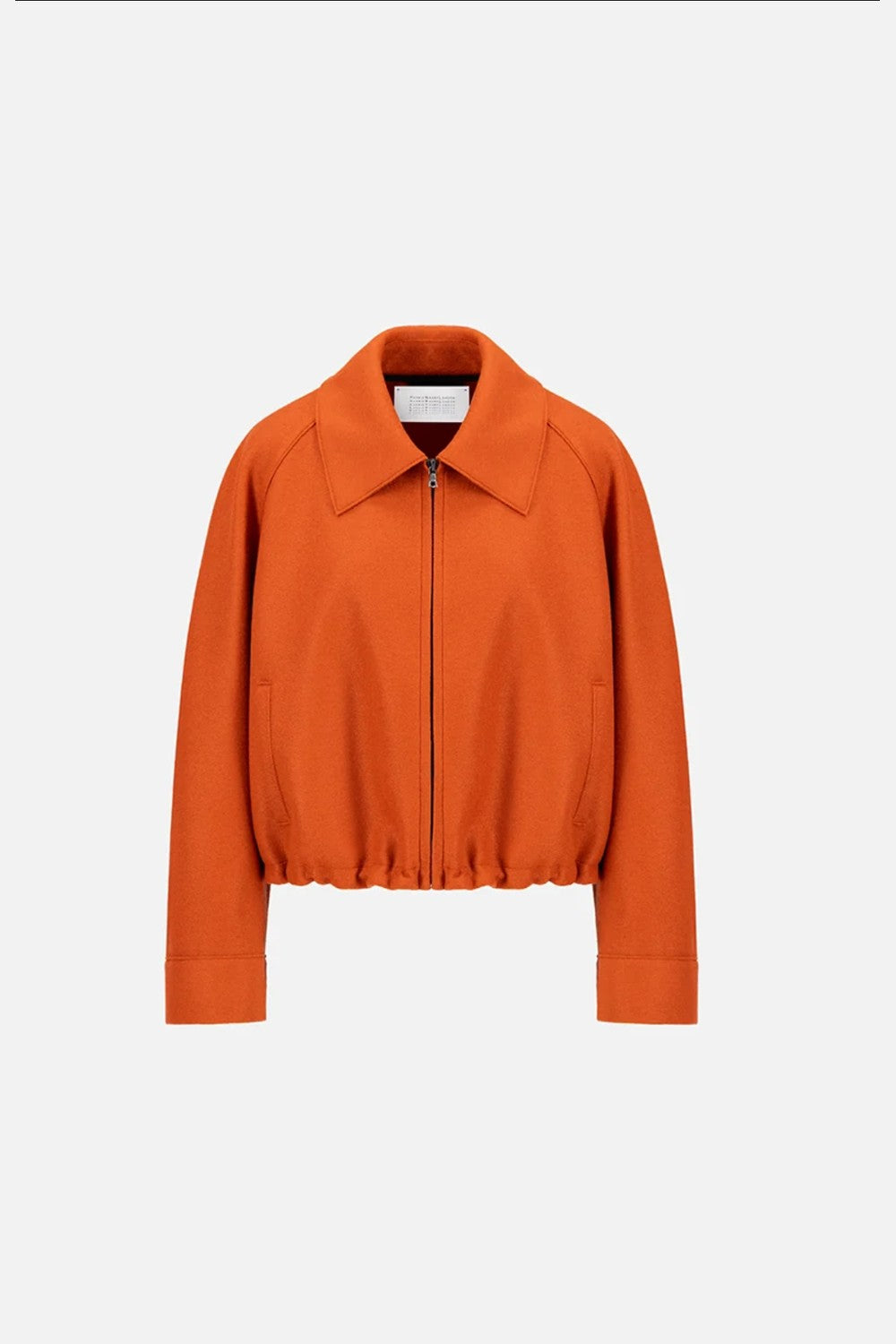 Harris Wharf Light Pressed Wool Raglan Drawstring Jacket