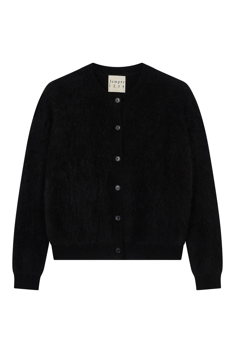 Jumper 1234 Brushed Cardigan, Black — Grethen House