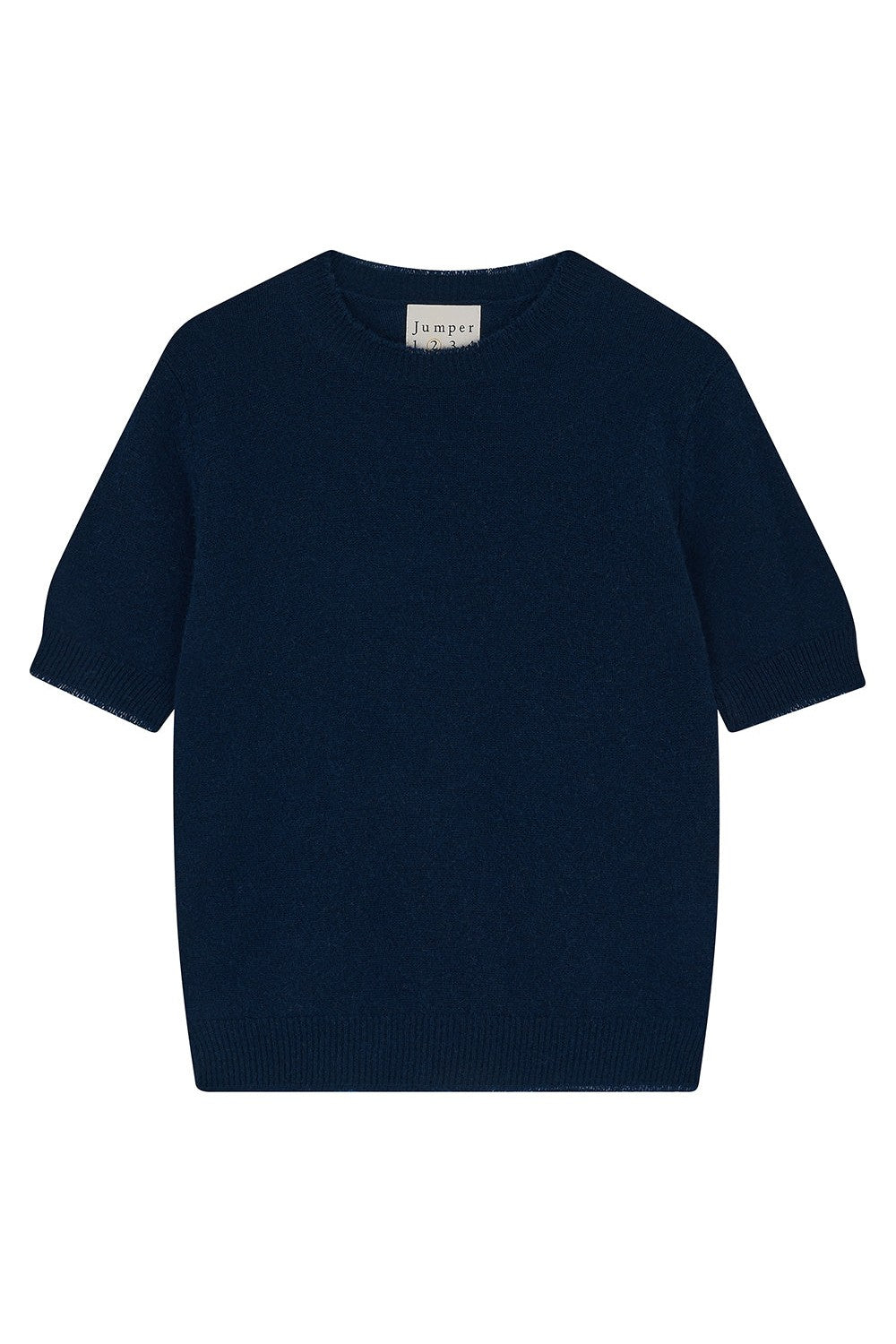 Jumper 1234 Distressed T Shirt Sweater, New Navy — Grethen House