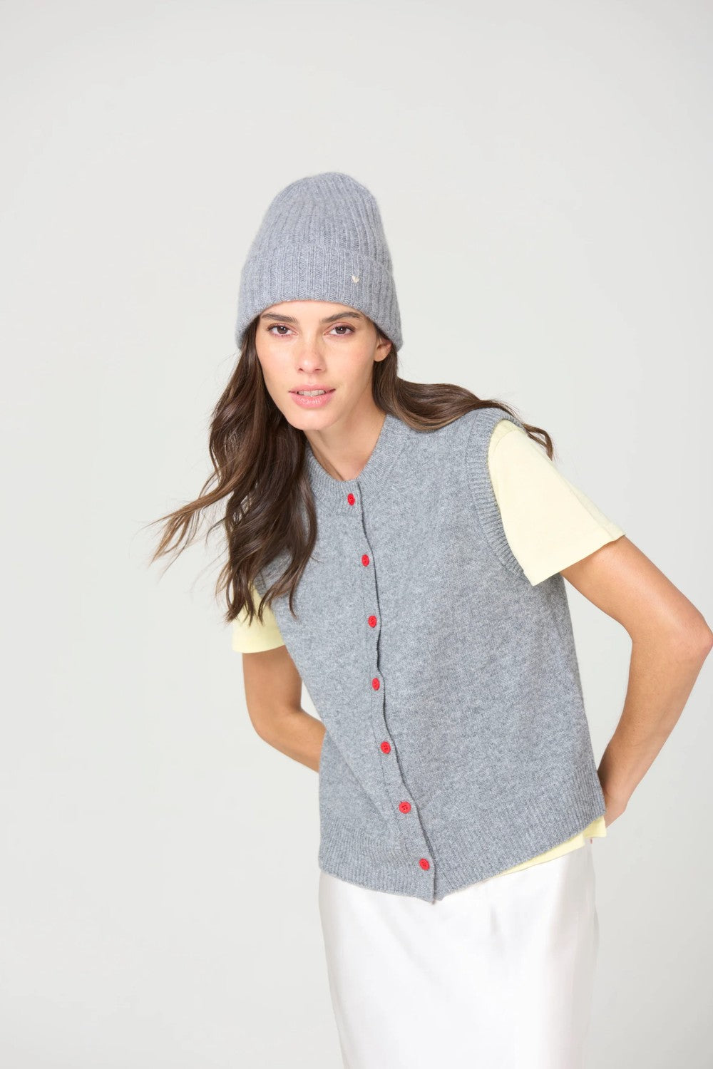 LaoLao Studios Button Vest