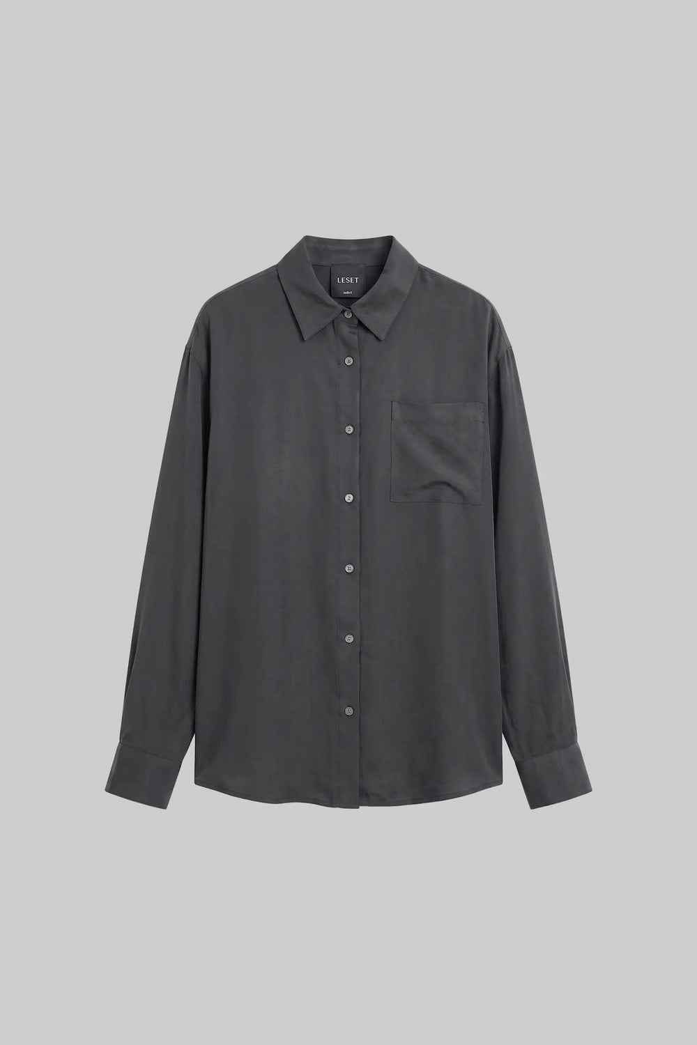LESET Kim Classic Button Down, Slate — Grethen House