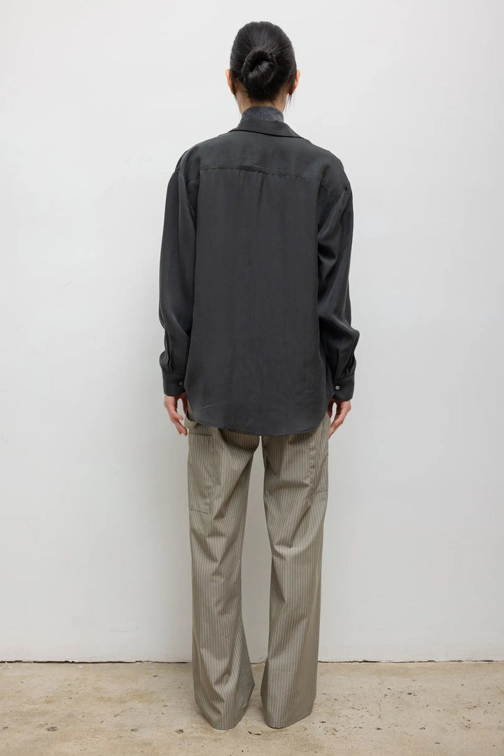 LESET Kim Classic Button Down, Slate — Grethen House