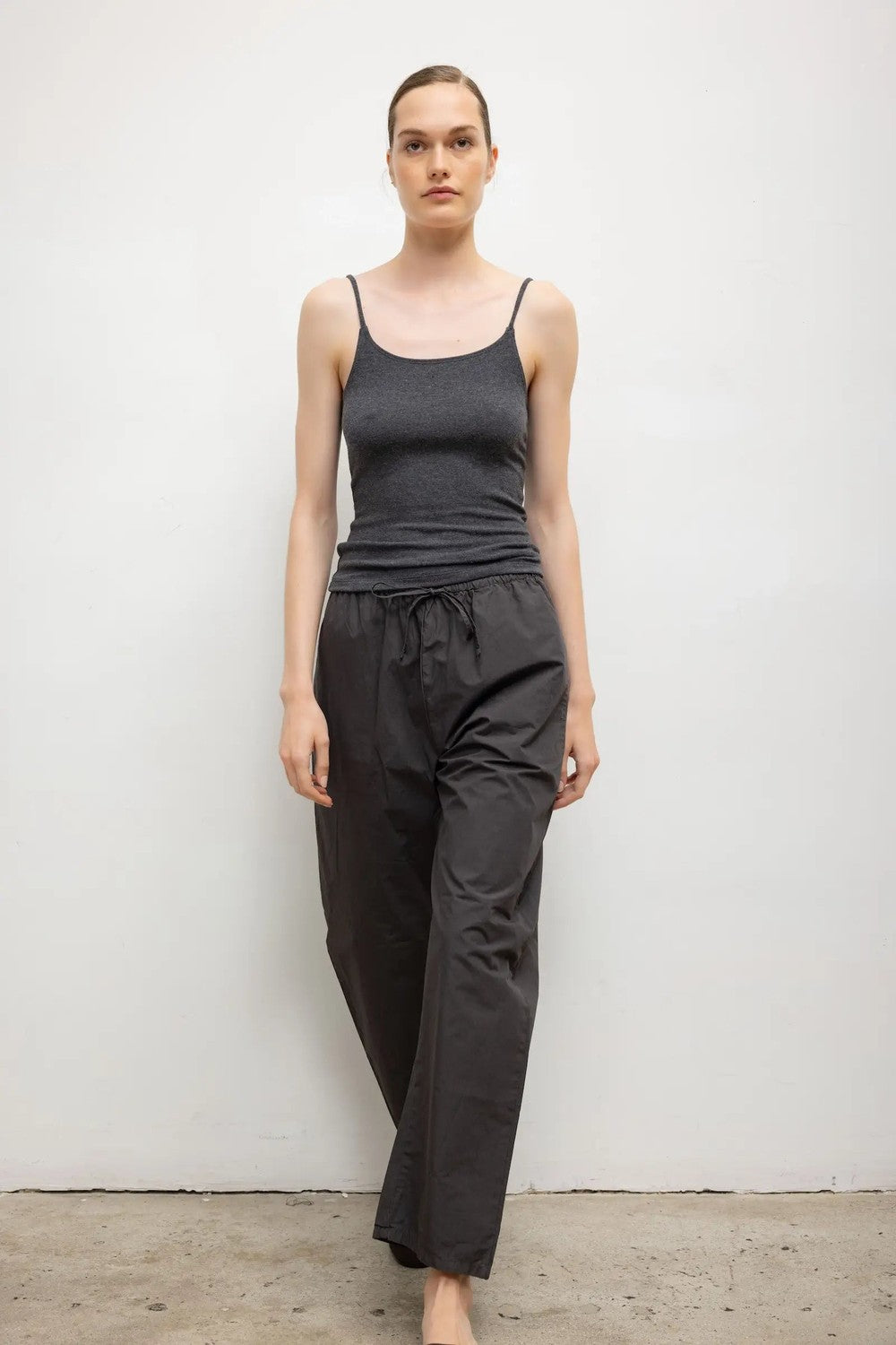LESET Kyoto Drawstring Pant, Slate — Grethen House
