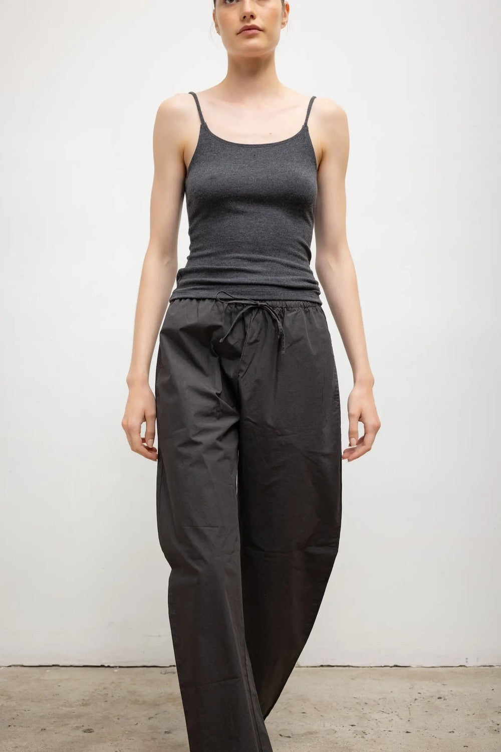 LESET Kyoto Drawstring Pant, Slate — Grethen House