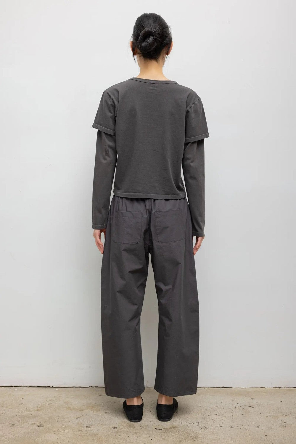 LESET Margo Layered Long Sleeve, Slate — Grethen House