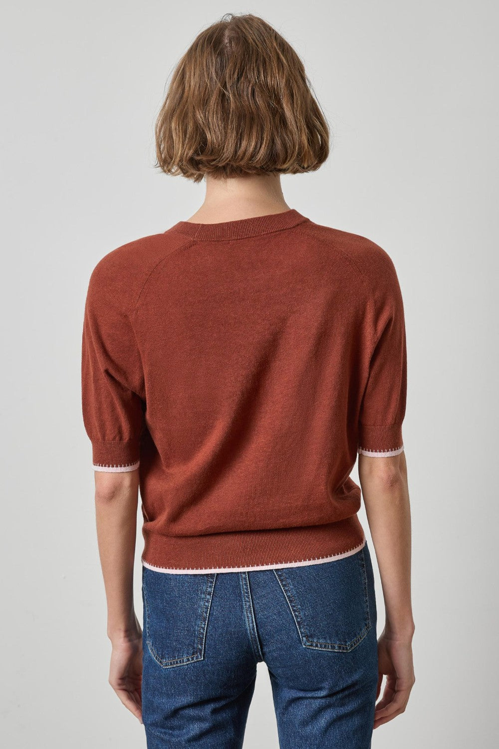 Lilla P Crewneck Saddle Sleeve Sweater