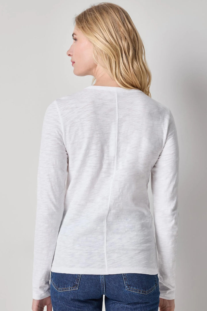 Lilla P Long Sleeve Back Seam Crewneck Tee