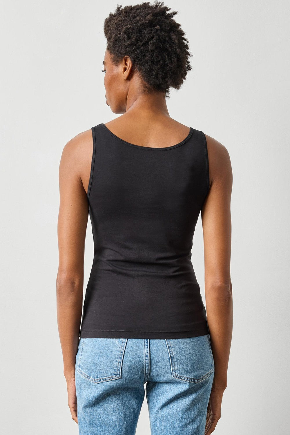 Lilla P Scoop Tank, Black — Grethen House