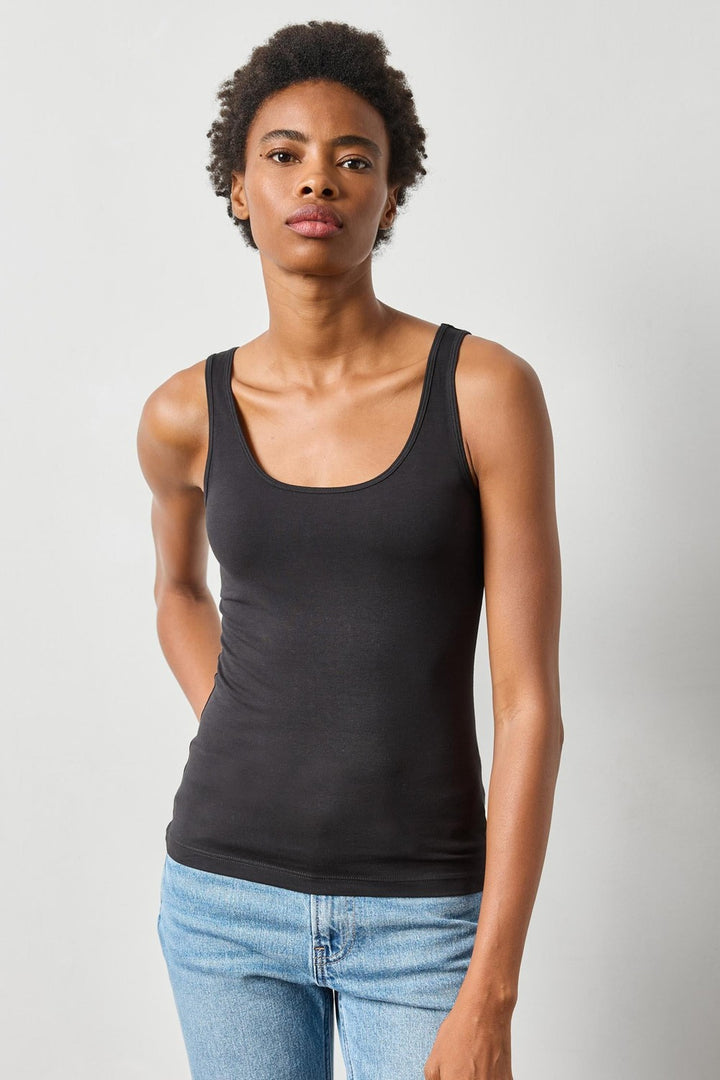 Lilla P Scoop Tank, Black — Grethen House