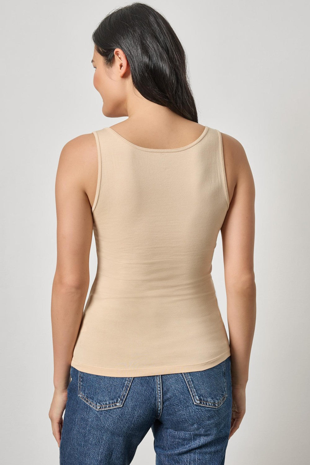 Lilla P Scoop Tank, Nude — Grethen House