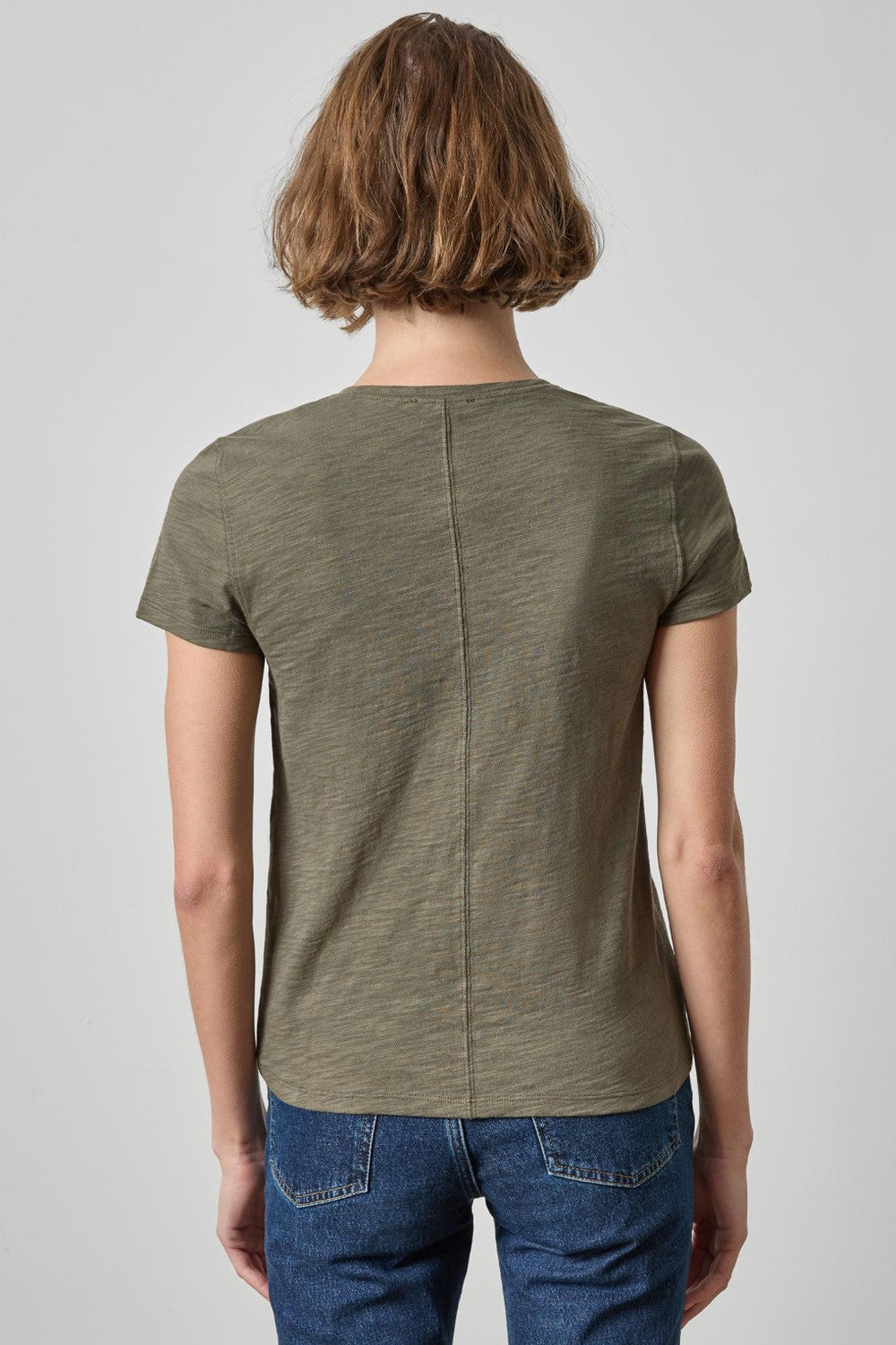 Lilla P Short Sleeve Back Seam Crewneck Tee
