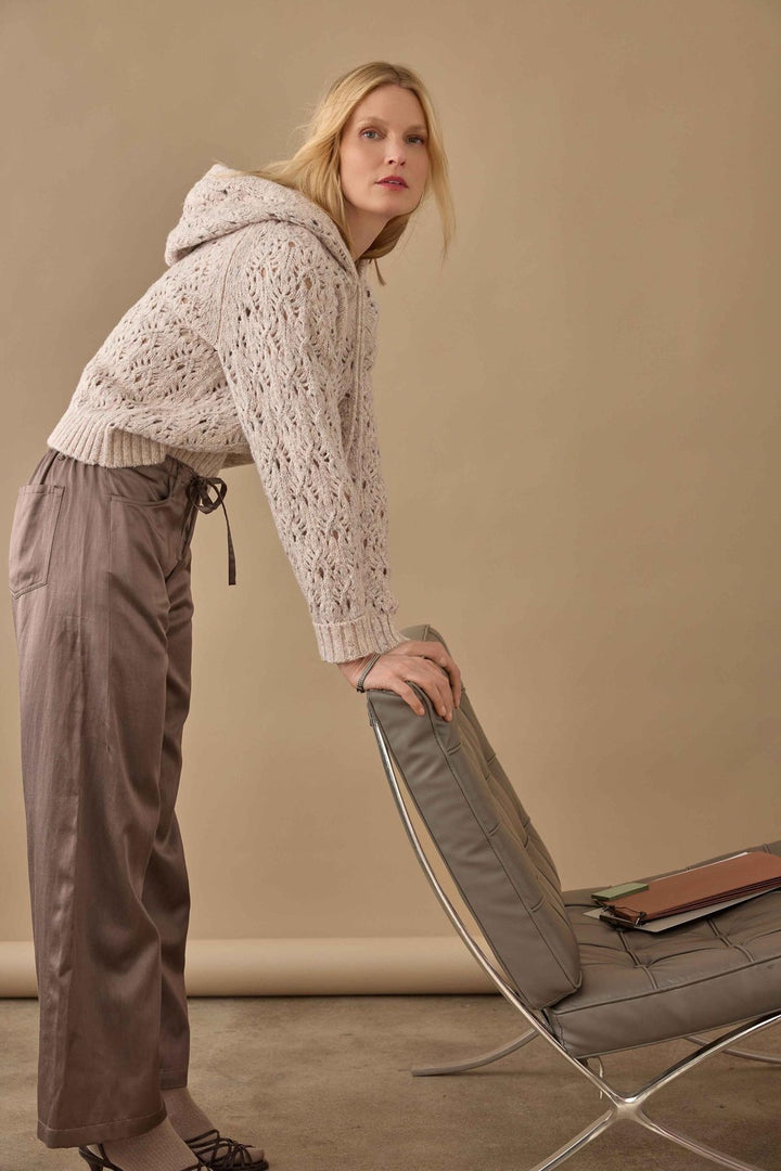 Lilla P Slub Woven Pant, Shiitake — Grethen House