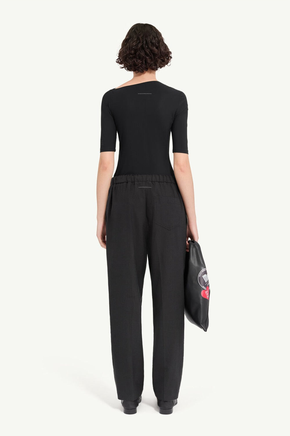MM6 Maison Margiela Cotton Wool Canvas Drawstring Pant