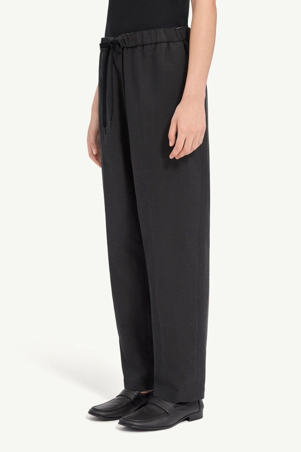 MM6 Maison Margiela Cotton Wool Canvas Drawstring Pant