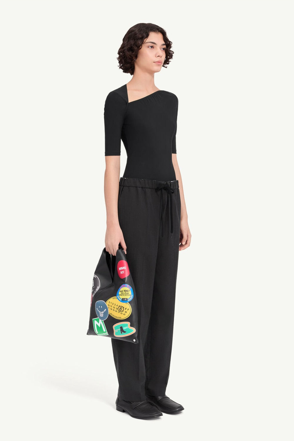 MM6 Maison Margiela Cotton Wool Canvas Drawstring Pant