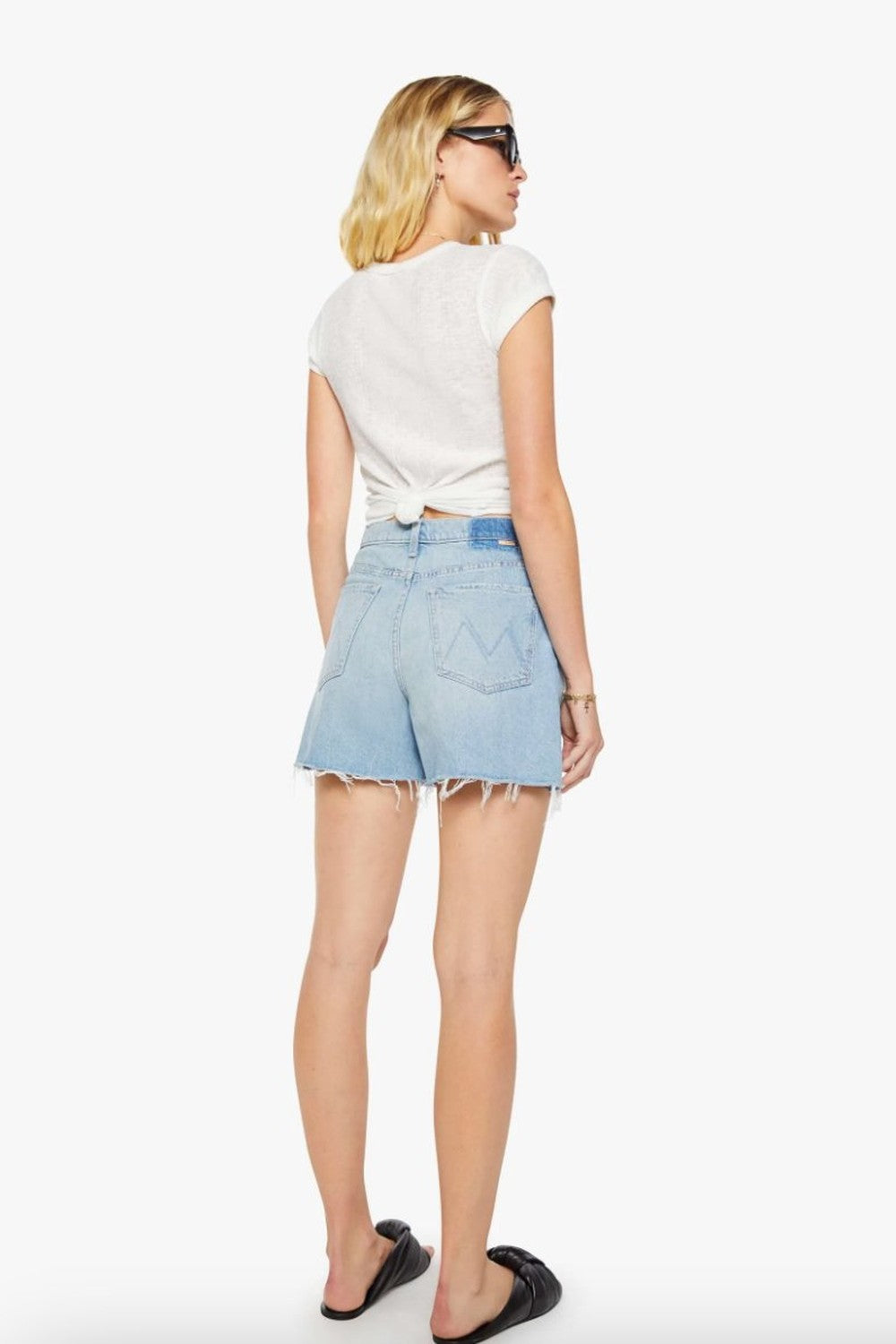 Mother Denim The Extra Mile Short Fray