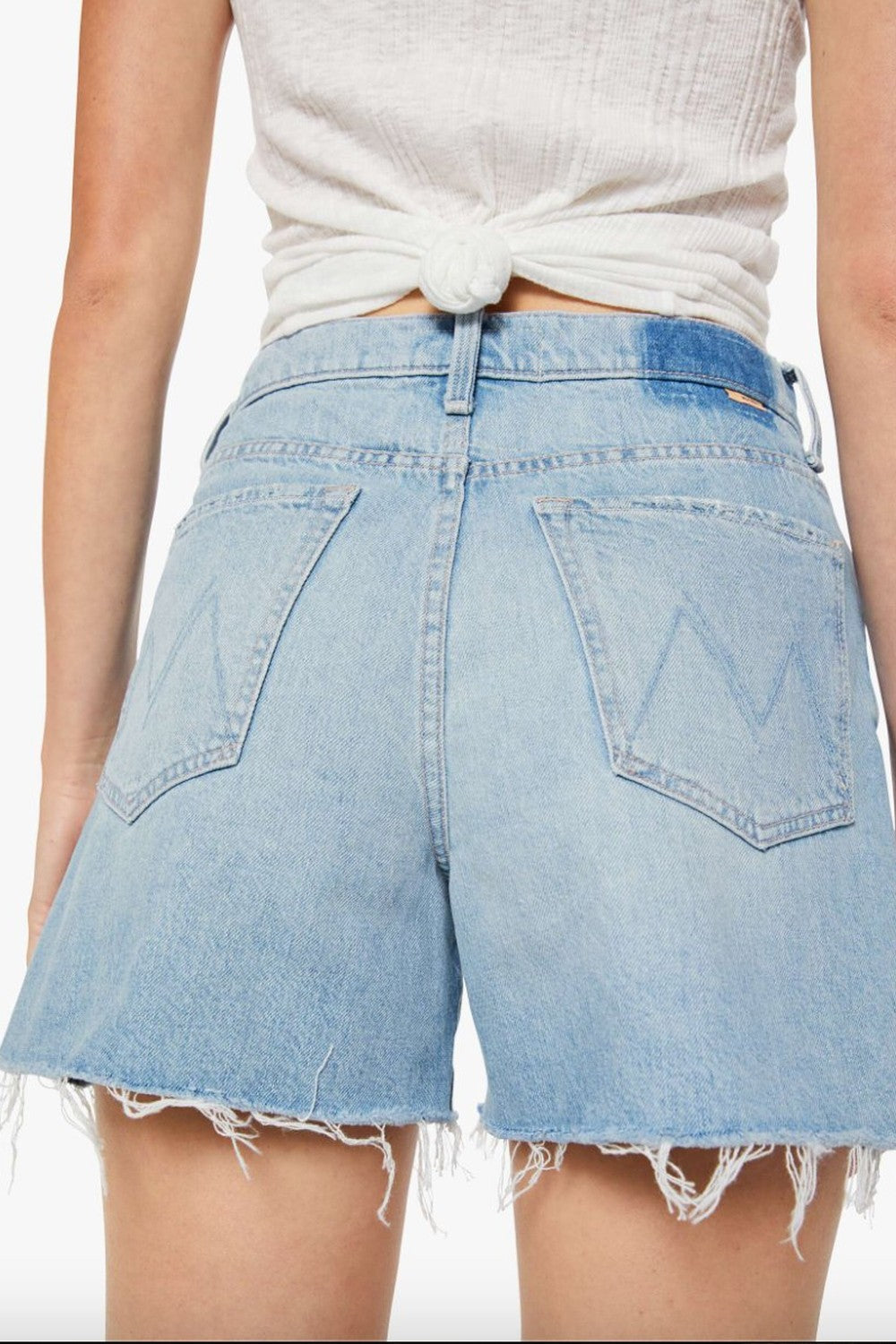 Mother Denim The Extra Mile Short Fray